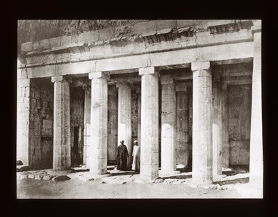 Facade of the Chapel of Anubis, Great Temple at Deir El-Bahri by American Photographer